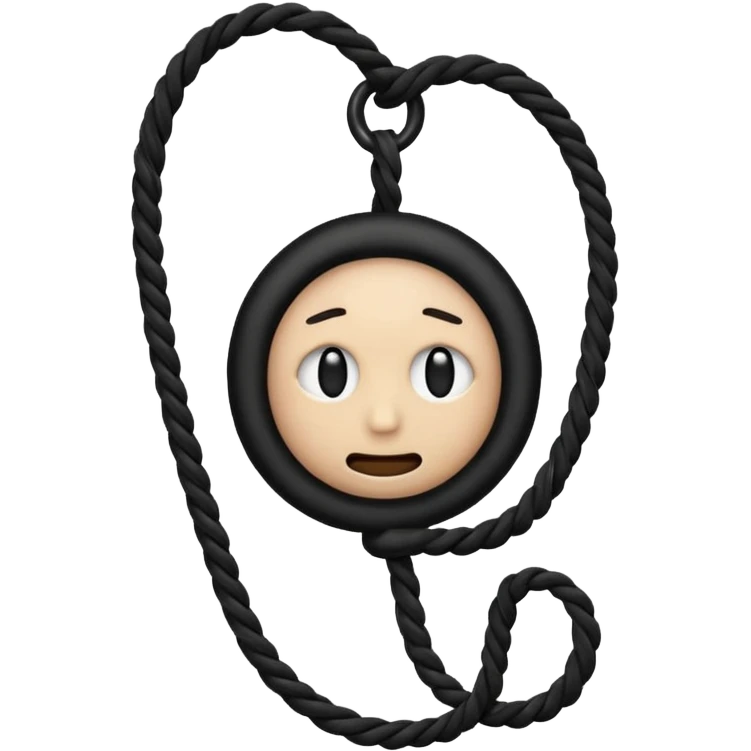 Hanging by a Noose around the neck emoji emoji