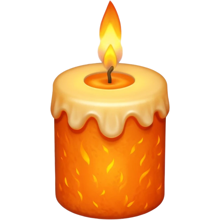 autumnal candle emoji
