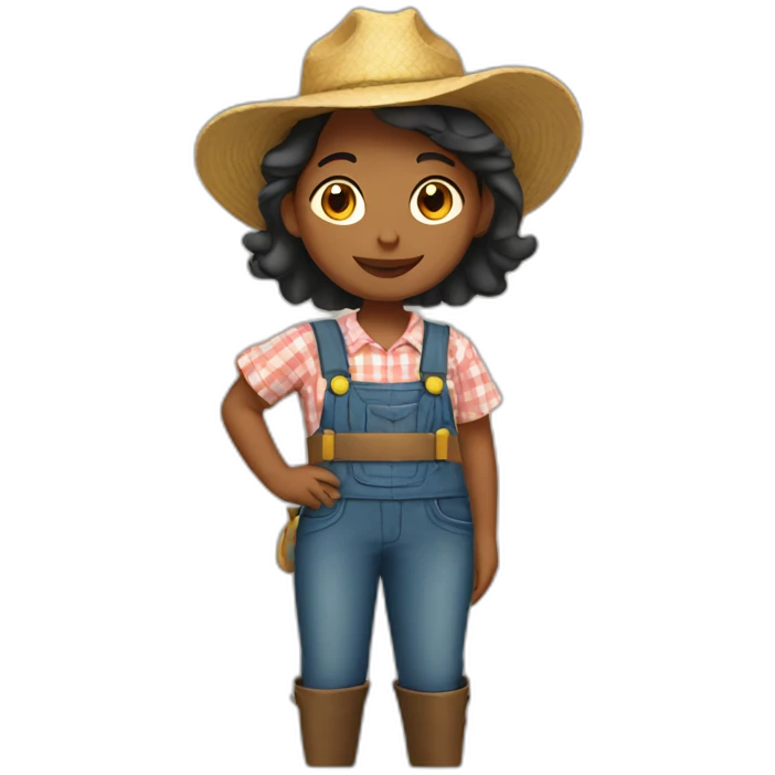 Farmer girl emoji