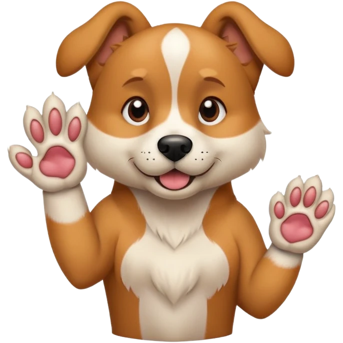Dog middle finger emoji