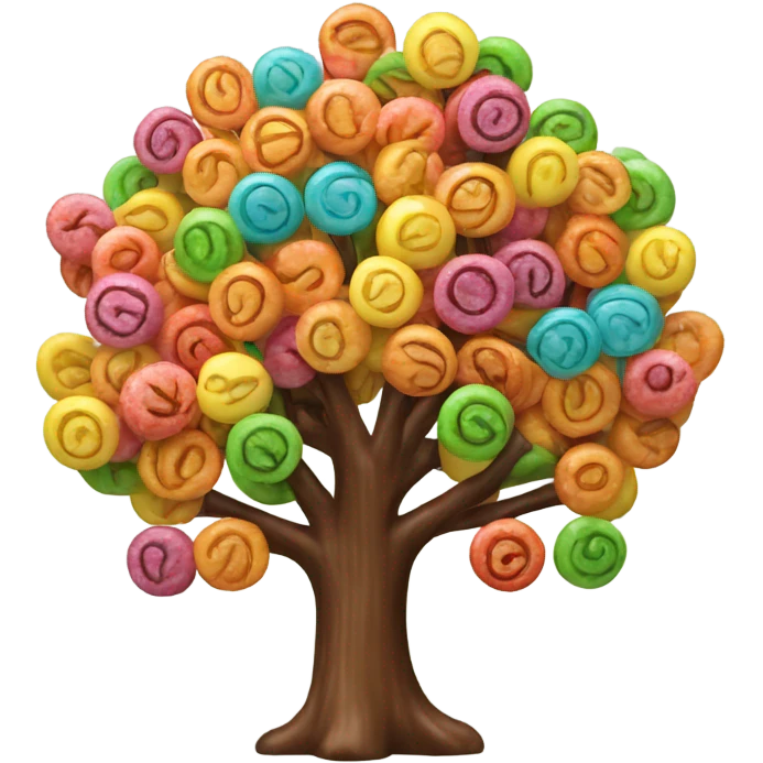 tree made of Lolipops emoji