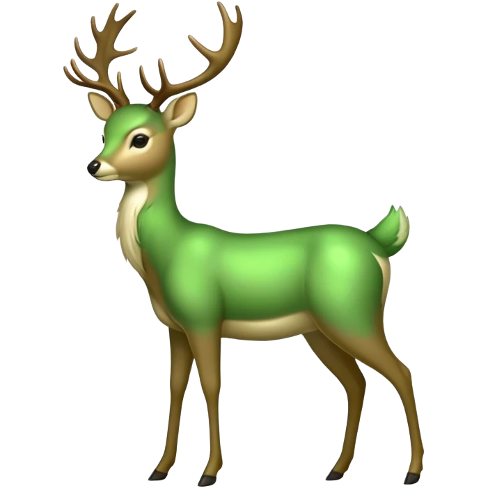 green deer emoji