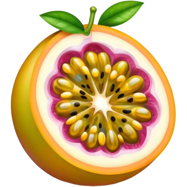 Passionfruit mango emoji
