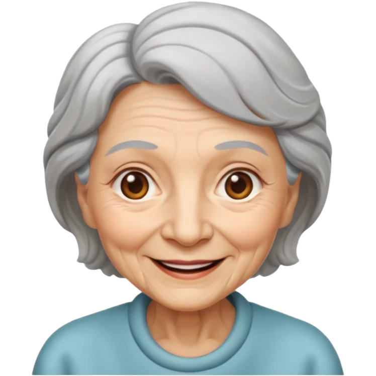 an old lady emoji