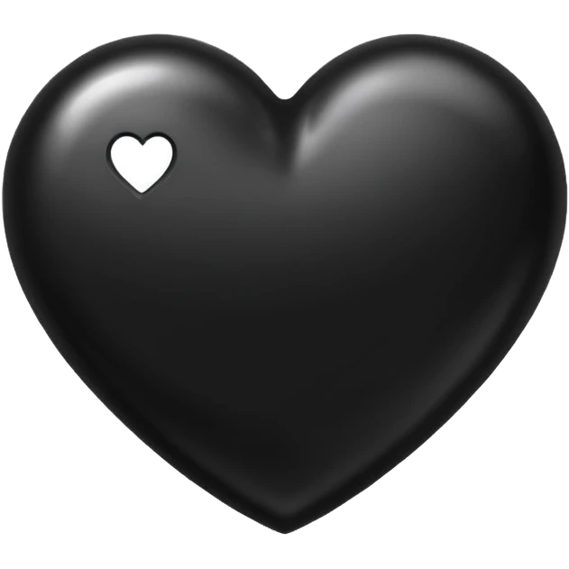 Siyah Kalp Ois emoji