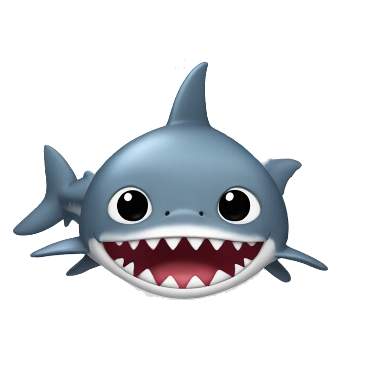 Shark with a rainbow Afro wig  emoji