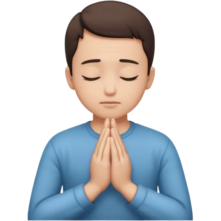 pray to the lord in the peace of our home emoji