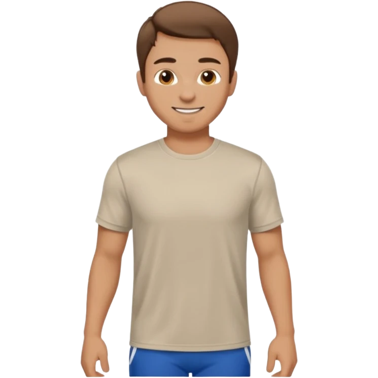 a man walking with sport t shirt emoji