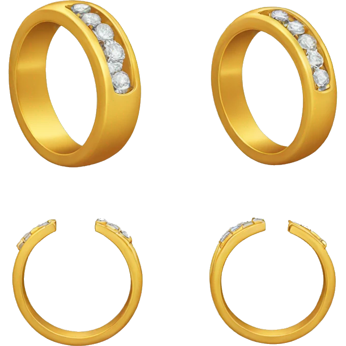 ring emoji cut in half emoji