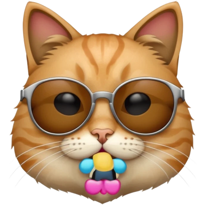 Cat wearing sunglasses emoji