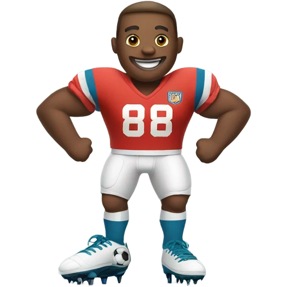 Football as a person emoji