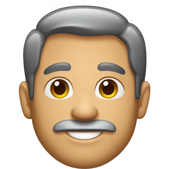 Hombre con barba feliz emoji