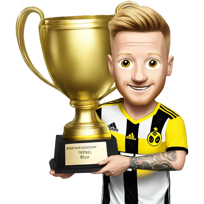 Marco Reus with trophy  emoji