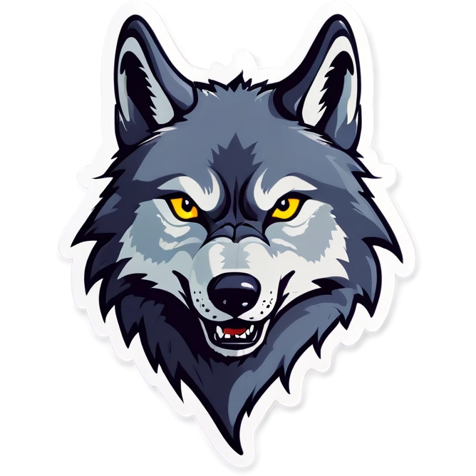 Wolf crying  emoji