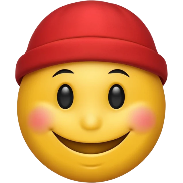 Smiley wearing hat emoji