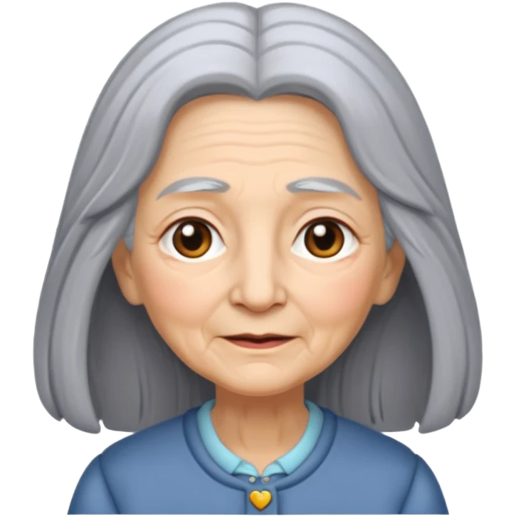 Grundma long hair emoji