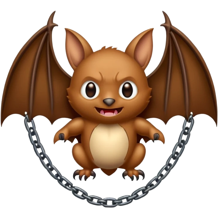 Bat with chaines emoji