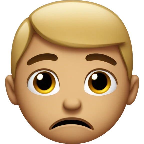 A bored emoji who is angry  emoji