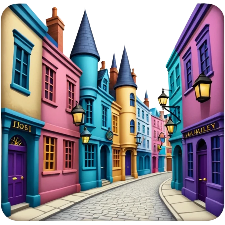 Diagon alley Mina Lima style emoji