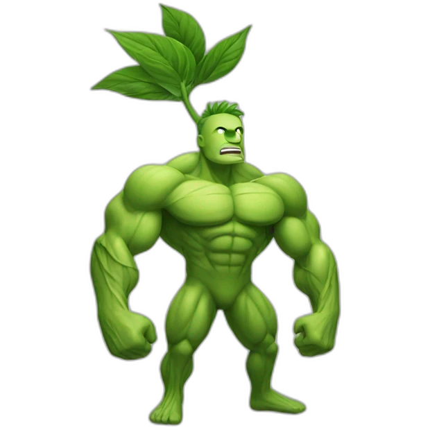 Plant Muscle Man emoji