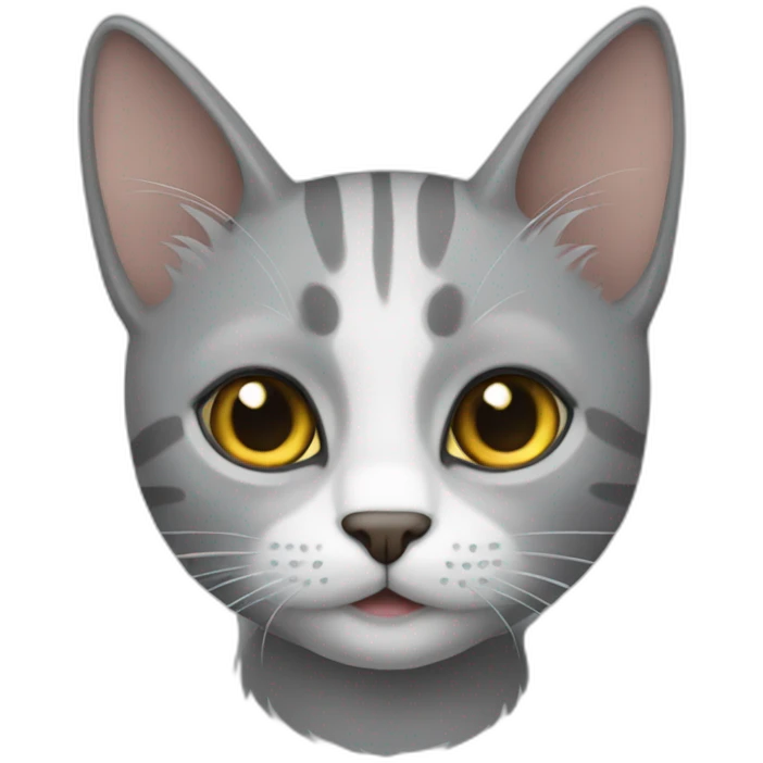 Gato gris emoji