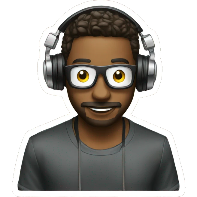 Party DJ im Club emoji