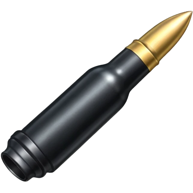 black long bullet 7.62 emoji