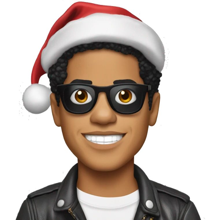 bruno mars as santa emoji