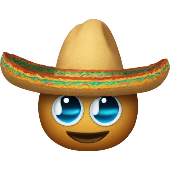 Bean wearing sombreros  emoji