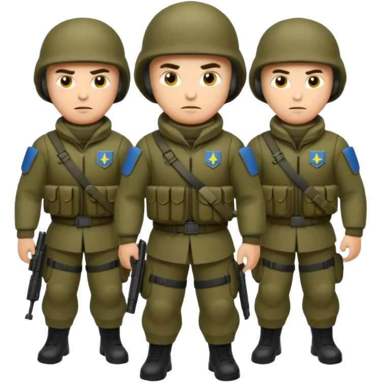 Ukrainian intelligance agency warrior men company group team one emoji