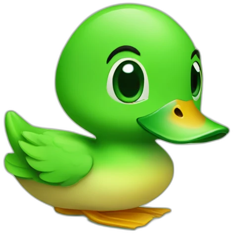 cute green duck emoji