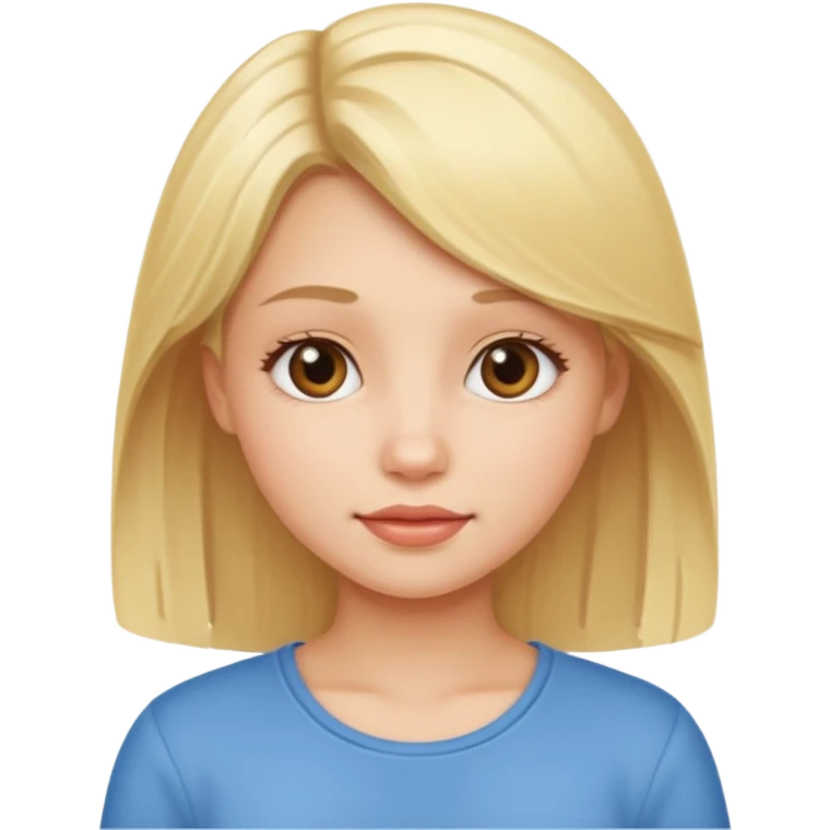 Blondie girly cute girl emoji