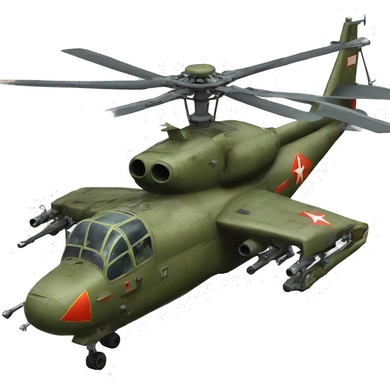 soviet era fighter helicopter emoji