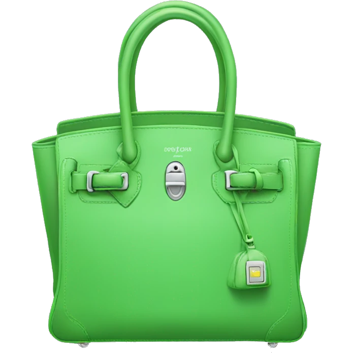 Green Birkin bag emoji