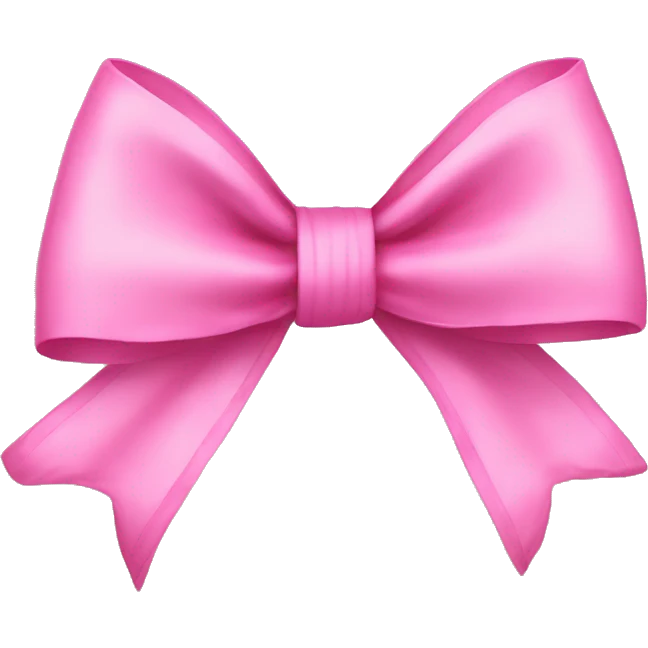 Pink bow emoji