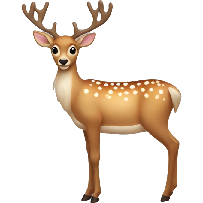 christmas deer emoji