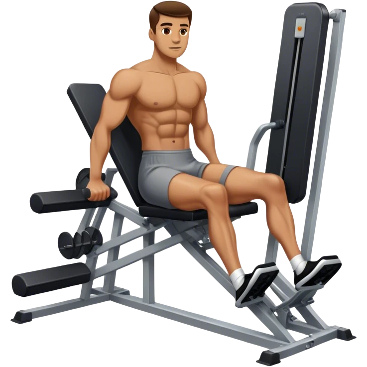 guy leg press machine emoji