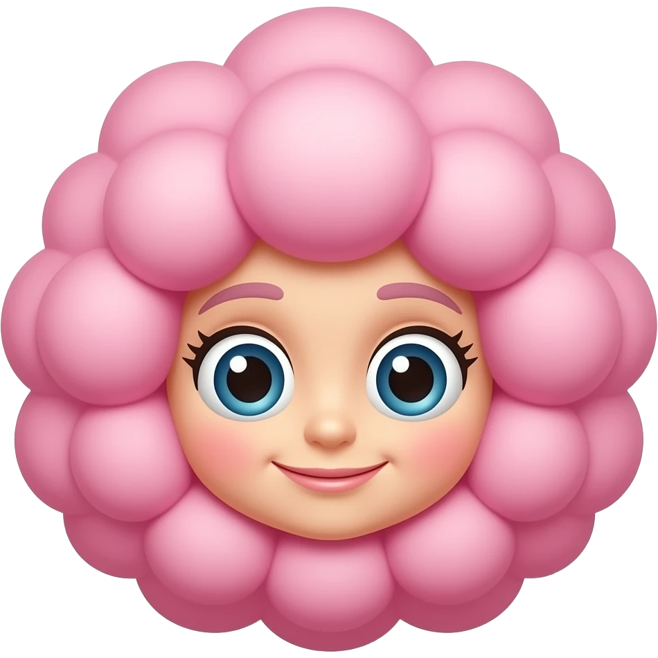 Powderpuff cartoon character girl blossom, no emoji icons, no emoji faces emoji