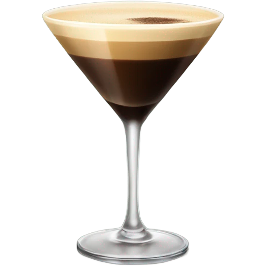 Espresso martini  in tall glass emoji