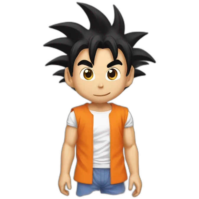 does goku clean nuts? emoji
