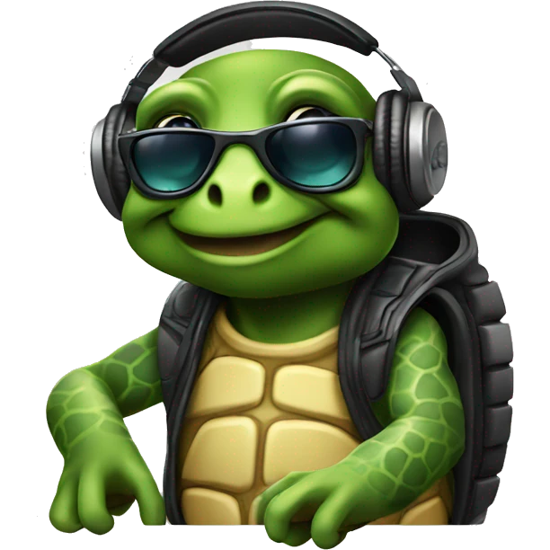 DJ Turtle emoji