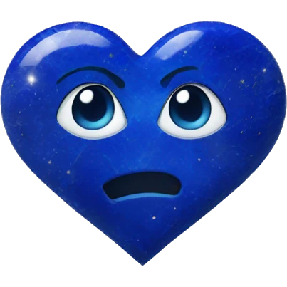 Lapis lazuli heart emoji