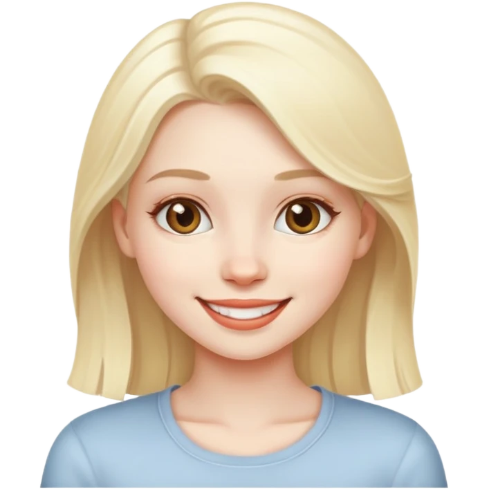 slay gurl white blonde emoji