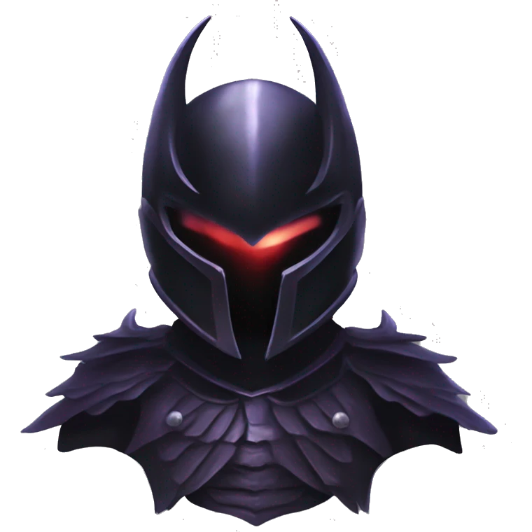 Femto berserk black iron armor who look like a demon with a black falcon helmet emoji