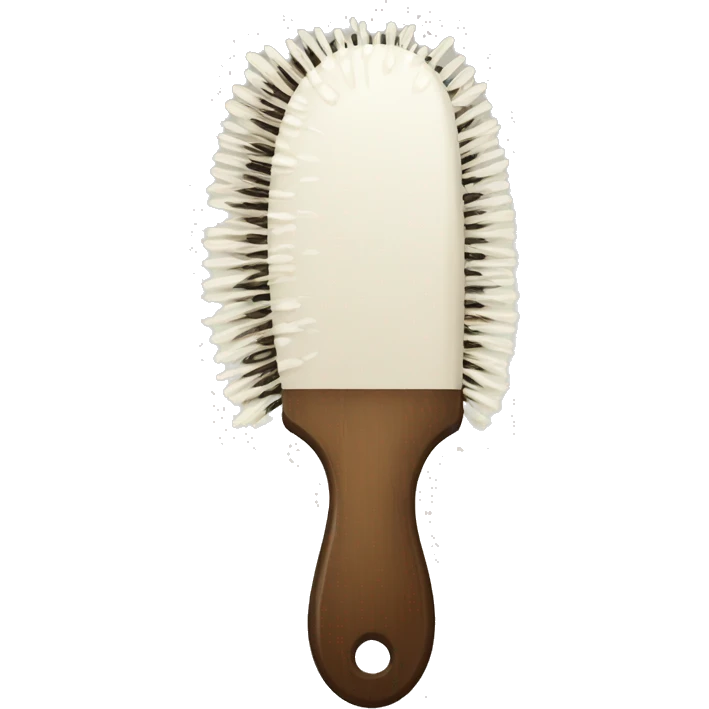 Soft white, roccoco, vintage, Victorian, hairbrush emoji