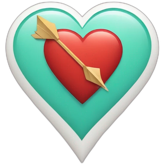 arrow across heart emoji