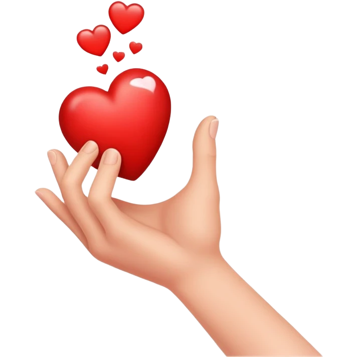 Heart in hand  emoji