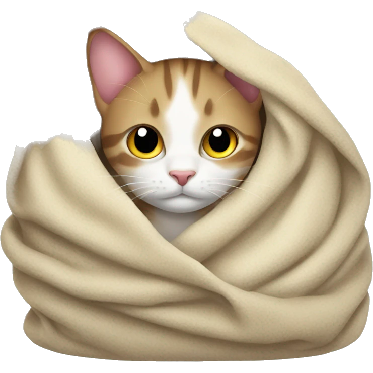 Cat under blanket  emoji