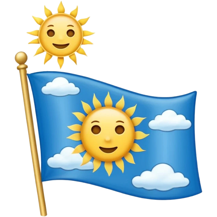 Design a rectangular emoji-style flag representing the realm of the gods emoji