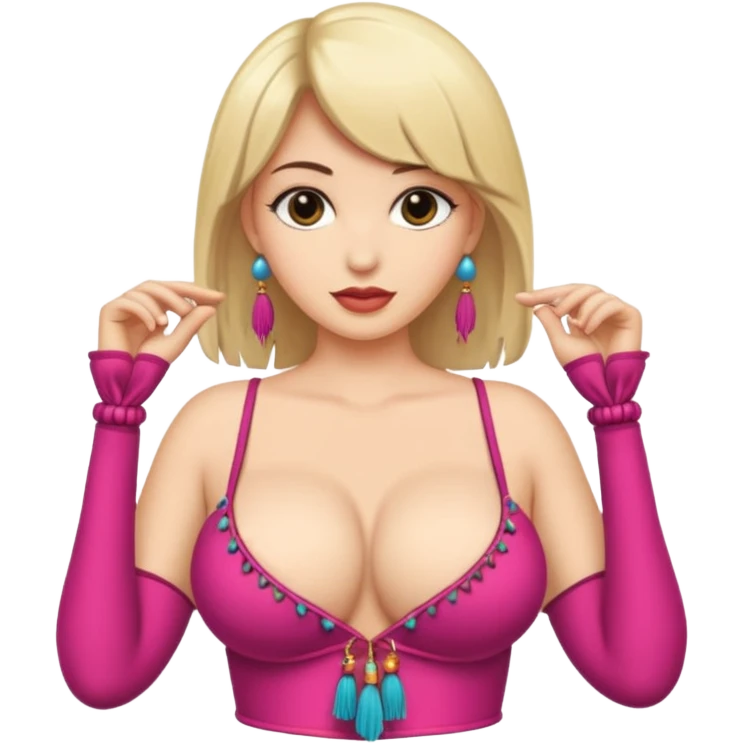 Boobies with tassels  emoji